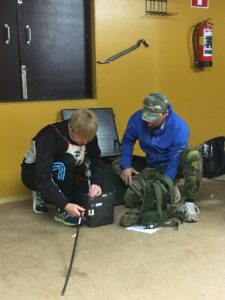 Maakuntakomppanian partio viestirastilla