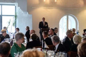 Reserviupseeriliiton tervehdys, liiton puheenjohtaja Mikko Halkilahti