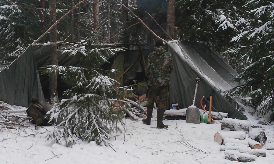 Laavuyöpymistä 10 & 11.1.2015 Teiskossa