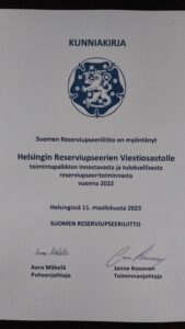 Suomen Reserviupseeriliiton kunniakirja